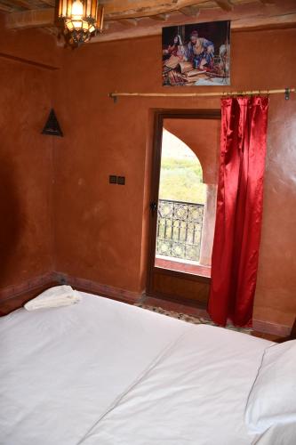 Cama o camas de una habitación en Gîte d'étape Tamaloute