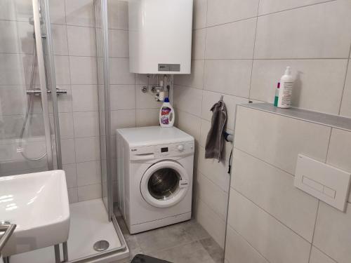 Kúpeľňa v ubytovaní Ferienwohnung Griffen