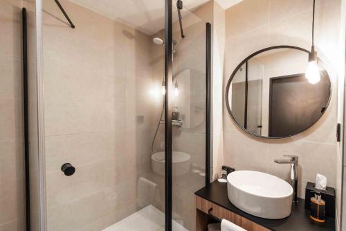 Koupelna v ubytování City Inn Hotel Olomouc