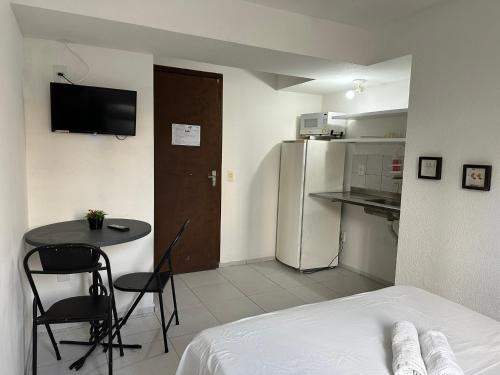 Dapur atau dapur kecil di Studio Boa Viagem