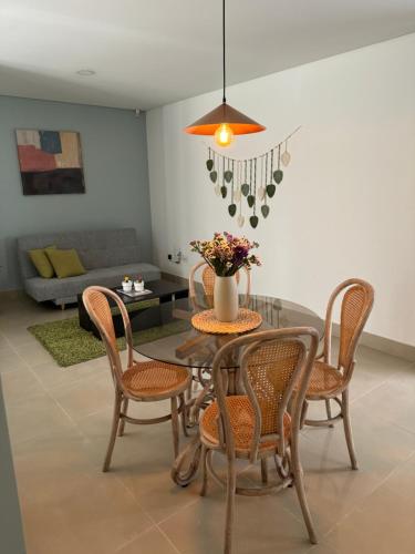 Χώρος καθιστικού στο Aloja Apartamentos