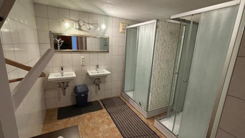 Kúpeľňa v ubytovaní Ferienhaus Dankl