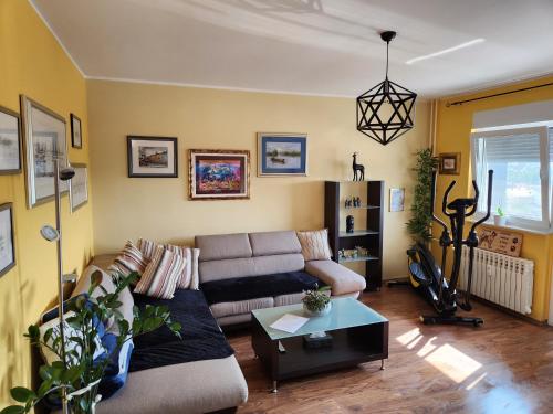 Ruang duduk di Rustica Nocte Home apartman