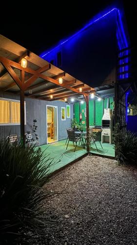 Un jardín fuera de Apart-Container Penha