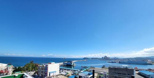 a view of the hong kong harbor at Sokcho Ritz Hotel in Sokcho