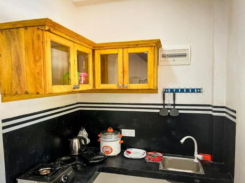 Dapur atau dapur kecil di Horizon Haven Lodge
