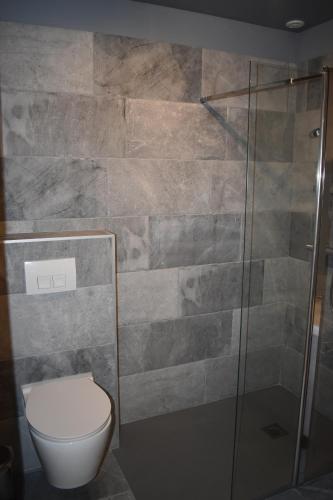 Koupelna v ubytování Chambre Platane