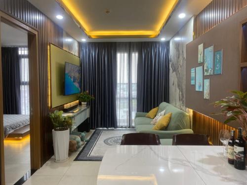 Posezení v ubytování Sophia Center Apartment - Chung cư cao cấp 2 phòng ngủ 75m2 Rạch Giá