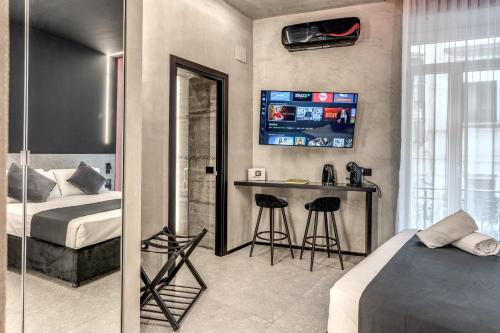 Ένα ή περισσότερα κρεβάτια σε δωμάτιο στο Gallery Home