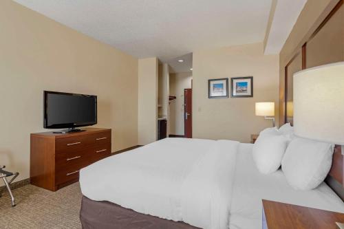 TV a/nebo společenská místnost v ubytování Comfort Inn & Suites