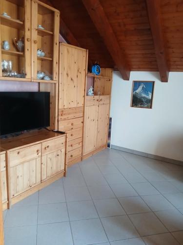 Kuchyň nebo kuchyňský kout v ubytování Relax in montagna