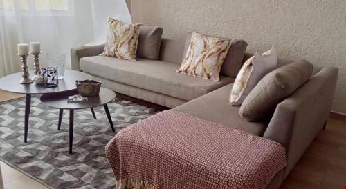 Posezení v ubytování Modern Apartment in Avenues Harare