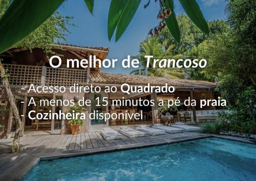 a villa with a swimming pool in a resort at Casa Angatu in Trancoso