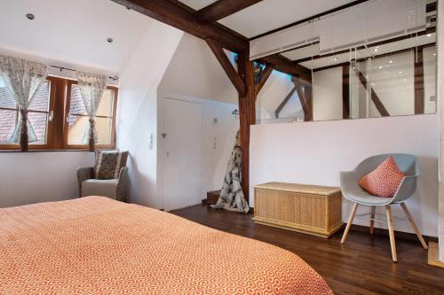 Postel nebo postele na pokoji v ubytování Villa Puppenhaus