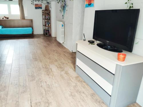 TV a/nebo společenská místnost v ubytování Valle Rubicone