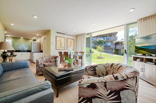 Posezení v ubytování Maui Eldorado Condo F101