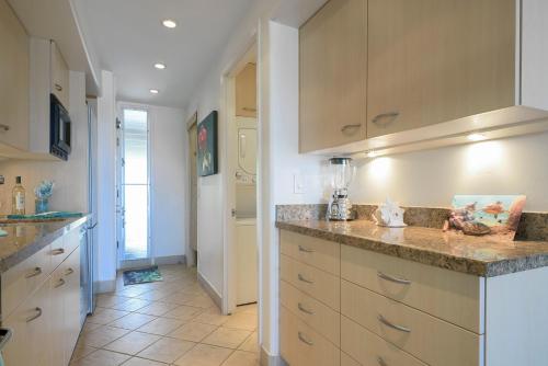 a kitchen with a counter with a blender on it at Maui Eldorado Condo K206 in Kaanapali