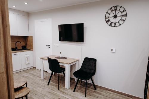 Kuchyň nebo kuchyňský kout v ubytování Apartamenty Chrobrego 10