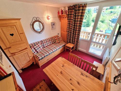 Studio en plein coeur de la station pour 4 personnes avec balcon, casier à skis et baignoire - FR-1-265-209