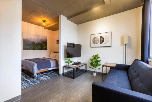 Postel nebo postele na pokoji v ubytování Lofts Orizon
