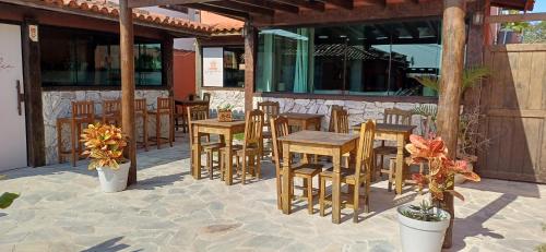 Restoran atau tempat lain untuk makan di Guest House Orquídea