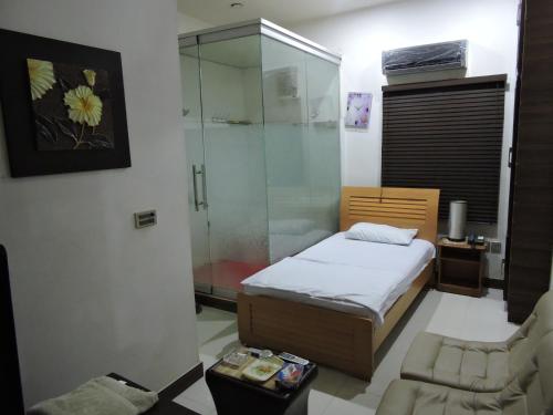 Jannat Guest House Hydにあるベッド
