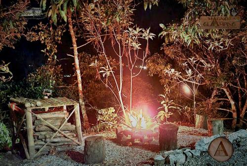 Jardín al aire libre en Magno Glamping Valle de Tenza