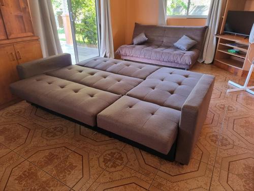 Posezení v ubytování Moemoea Nui Villa