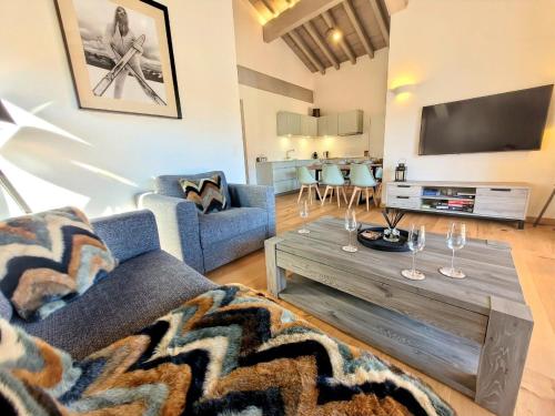 Les Gets : Appt élégant 3 chbres, balcon, garage, 6 pers - FR-1-598-175