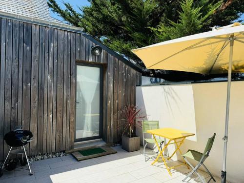 Studio Téviec, 50m plage, parking, wifi