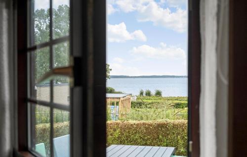 a view of the water from a window at Nice Apartment In Egernsund With Wifi in Egernsund