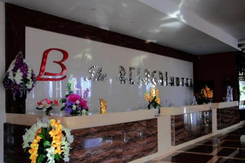 a flower shop with flowers on the wall at The Belagri Hotel and Convention in Sorong