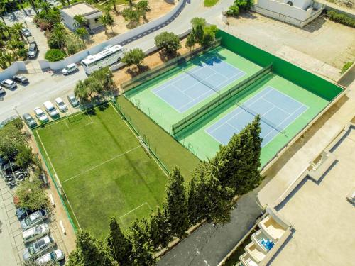 an overhead view of two tennis courts on a building at TUI BLUE Palm Beach Hammamet - All inclusive in Hammamet