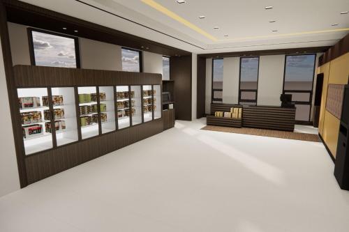 a rendering of a waiting room in a building at Four Points by Sheraton Josun, Seoul Station in Seoul