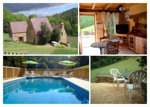 Gîte \"Le BUIS\" à Sarlat avec belle piscine au sel