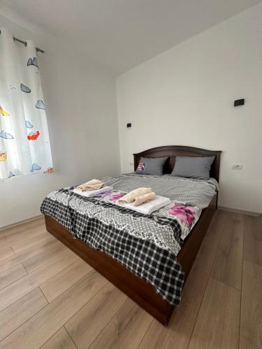 Postel nebo postele na pokoji v ubytování Gardenhouse2