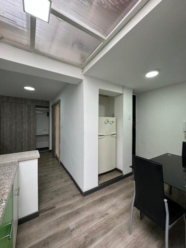 Kuchyň nebo kuchyňský kout v ubytování Hostelfc Javeriana