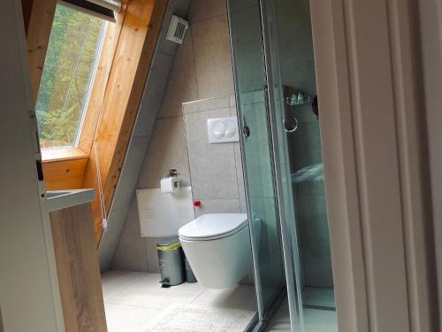 Koupelna v ubytování Vidis Chalet Boutique Hotel