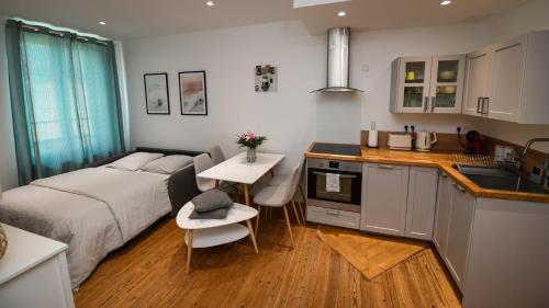 Kuchyňa alebo kuchynka v ubytovaní Superbe appartement proche port Guillaume