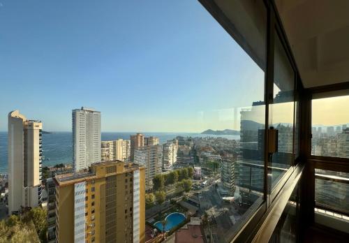 a view of a city from a building at Dúplex de lujo en la playa de Levante in Benidorm