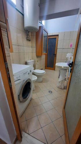 Koupelna v ubytování Center apartament