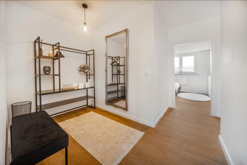 Un baño de Exquisite Superior Suite 80m2 mit 2 Schlafzimmern & Badewanne - Messe Essen