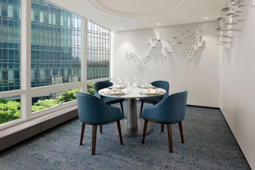 Гостиная зона в Marriott Executive Apartment Seoul