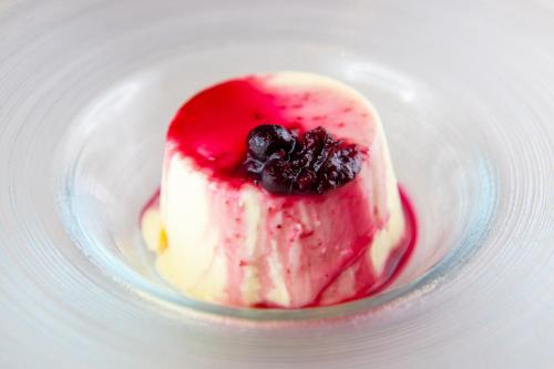 a close up of a dessert in a glass bowl at Guest House Train Station Venice - Atika & Atif in Mestre