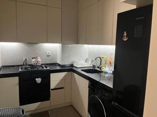 Kuchyň nebo kuchyňský kout v ubytování Melissa park