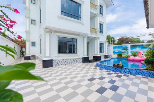 Χώρος καθιστικού στο C2-53 Hoàng My Villa