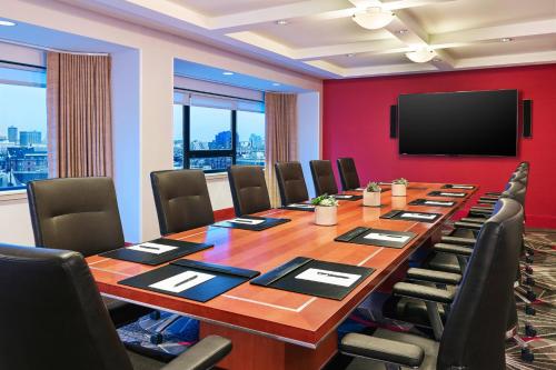 a large conference room with a large table and chairs at The Westin Copley Place, Boston in Boston