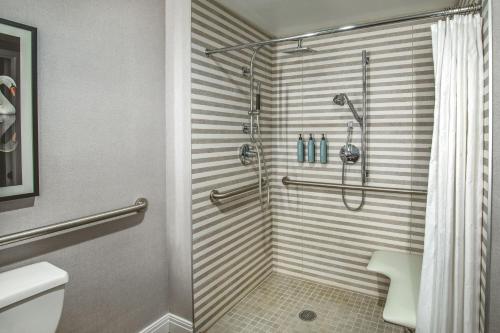 a bathroom with a shower and a toilet at The Westin Copley Place, Boston in Boston
