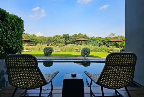 Κήπος έξω από το Zensala Riverpark Resort-SHA Extra Plus