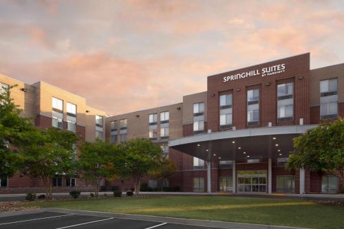 a rendering of the courtyard suites building at the hospital at SpringHill Suites Columbia Downtown The Vista in Columbia